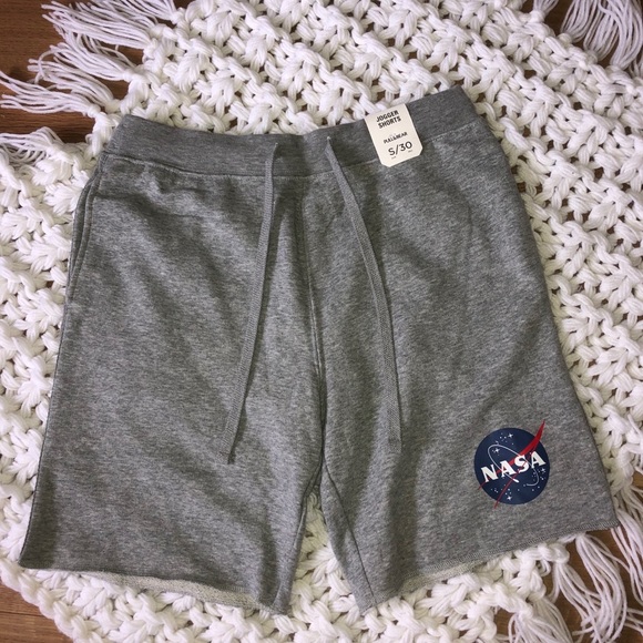 Basic Bermuda Sweat Shorts With Nasa 